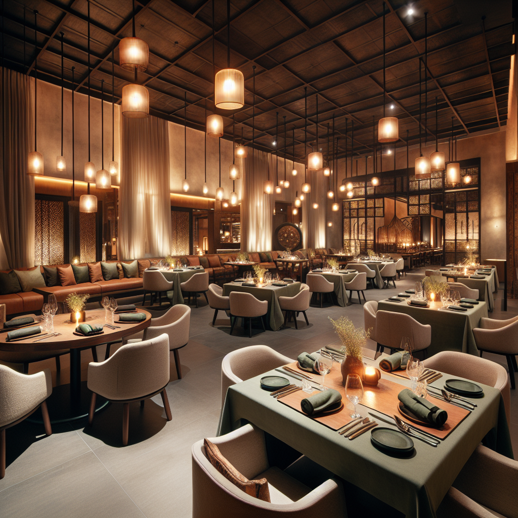 Fusion Restaurant elegant dining room